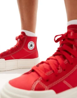 Converse Chuck Taylor All Star Cruise Hi Trainers In Red For Women -Converse Shop 206038232 4