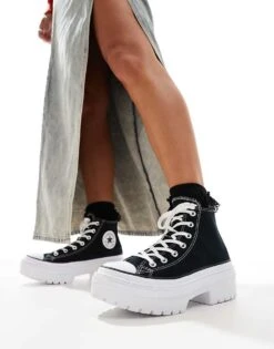 Converse Chuck Taylor All Star Lugged Hi Heel In Black For Women