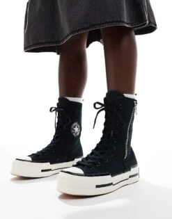 Converse Chuck 70 Plus X Hi Boots In Black For Women 12 Converse Chuck 70 Plus X Hi Boots In Black For Women -Converse Shop 206038489 5