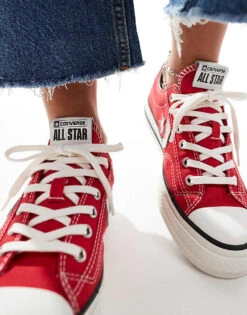 Converse Star Player 76 Ox Trainers In Red For Unisex -Converse Shop 206038504 3