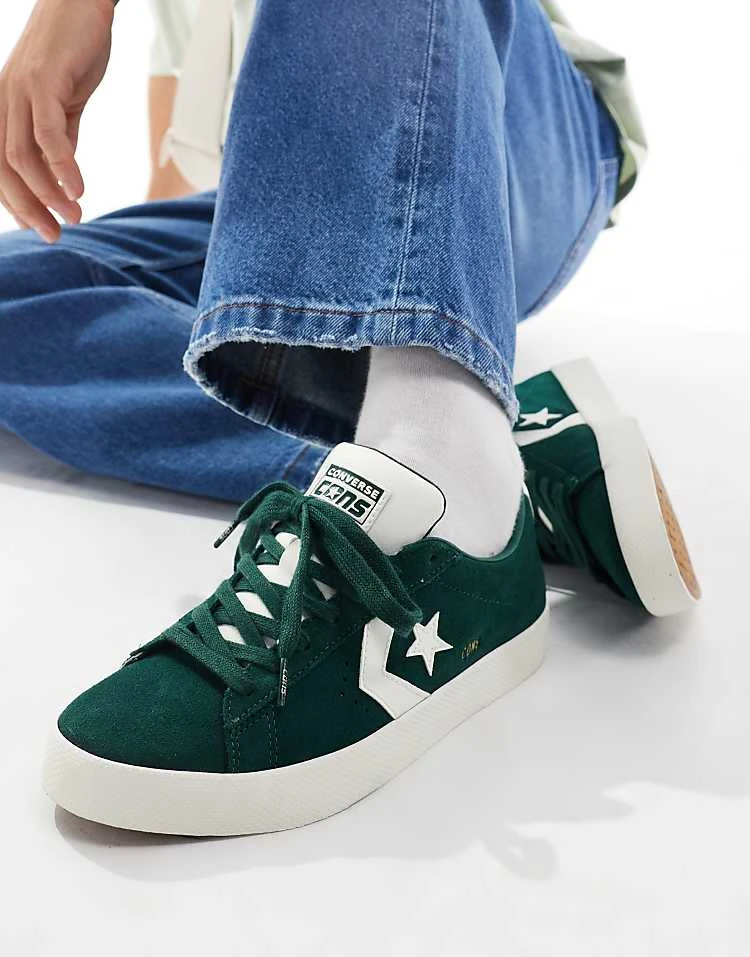 Converse PL Vulc Pro Trainers In Green For Unisex 8 Converse PL Vulc Pro Trainers In Green For Unisex - Image 6