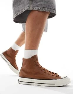 Converse Chuck 70 Hi Trainers In Brown For Unisex -Converse Shop 206044313 1 brown 1