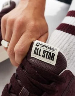 Converse Star Player 76 Ox Trainers In Burgundy For Unisex -Converse Shop 206044385 4