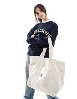 Converse Chuck Premium Canvas Tote In Ecru For Unisex Ivory -Converse Shop 206053428 1 ivory 1