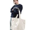 Converse Chuck Premium Canvas Tote In Ecru For Unisex Ivory -Converse Shop 206053428 1 ivory