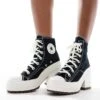 Converse Chuck Taylor 70's Deluxe Heeled Trainer Boots In Black For Women -Converse Shop 206403101 1 black