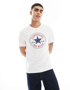 Converse Chuck Patch T-shirt In White For Unisex -Converse Shop 206820371 4