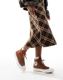 Converse Chuck 70 Hi Trainers In Light Brown For Women -Converse Shop 206826319 1 lightbrown 1