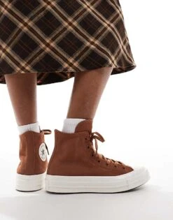Converse Chuck 70 Hi Trainers In Light Brown For Women -Converse Shop 206826319 4