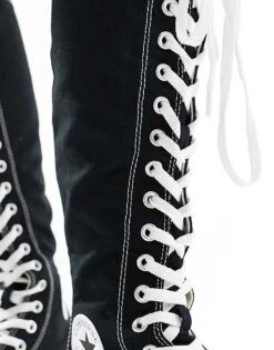Converse Chuck Taylor All Star Knee XXX Hi Trainers In Black And White For Women 10 Converse Chuck Taylor All Star Knee XXX Hi Trainers In Black And White For Women -Converse Shop 206826397 3