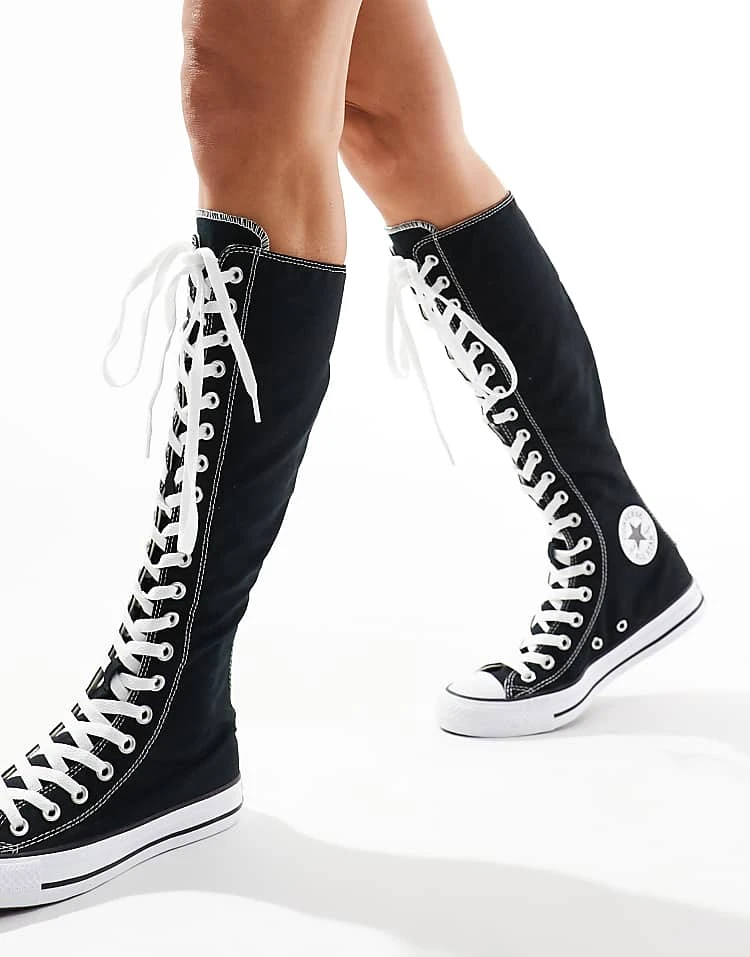 Converse Chuck Taylor All Star Knee XXX Hi Trainers In Black And White For Women 6 Converse Chuck Taylor All Star Knee XXX Hi Trainers In Black And White For Women - Image 4