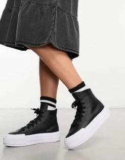 Converse Chuck Taylor All Star Hi Cruise Trainers In Black And White For Unisex 10 Converse Chuck Taylor All Star Hi Cruise Trainers In Black And White For Unisex -Converse Shop 206826426 4