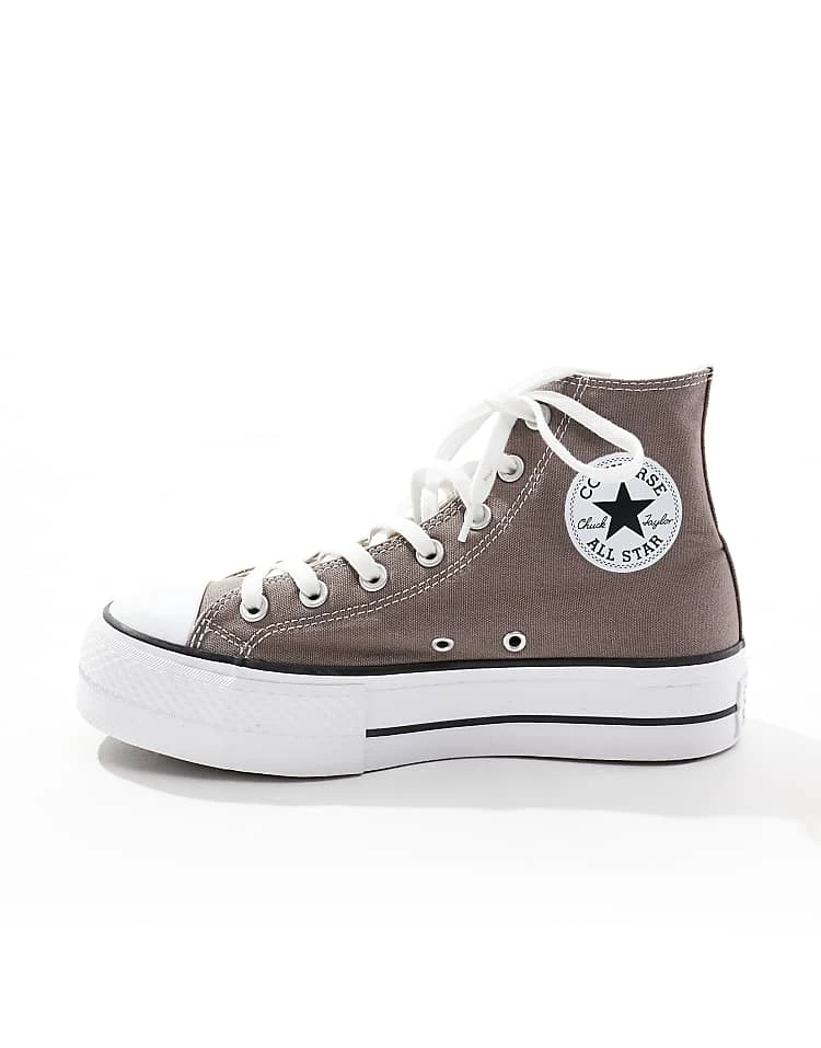 Converse Chuck Taylor All Star Hi Lift Trainers In Grey For Unisex 4 Converse Chuck Taylor All Star Hi Lift Trainers In Grey For Unisex - Image 2