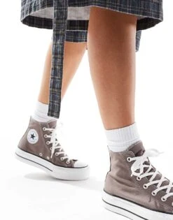 Converse Chuck Taylor All Star Hi Lift Trainers In Grey For Unisex 11 Converse Chuck Taylor All Star Hi Lift Trainers In Grey For Unisex -Converse Shop 206826442 4