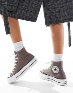 Converse Chuck Taylor All Star Hi Lift Trainers In Grey For Unisex 12 Converse Chuck Taylor All Star Hi Lift Trainers In Grey For Unisex -Converse Shop 206826442 5