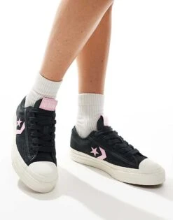Converse Star Player 76 Ox Trainers In Navy And Pink For Unisex -Converse Shop 206826488 3