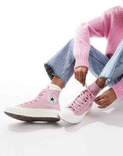Converse Chuck 70 Hi Trainers In Pink For Unisex