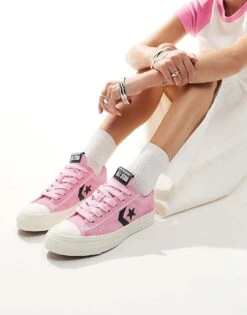 Converse Star Player 76 Ox Trainers In Pink And Navy For Women -Converse Shop 206826528 1 pink 1