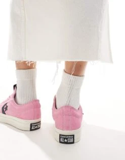 Converse Star Player 76 Ox Trainers In Pink And Navy For Women -Converse Shop 206826528 3