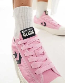 Converse Star Player 76 Ox Trainers In Pink And Navy For Women -Converse Shop 206826528 4