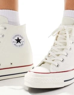 Converse Chuck 70 Wedge Trainers In Off White For Women -Converse Shop 206826561 3