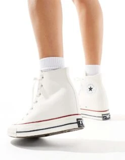 Converse Chuck 70 Wedge Trainers In Off White For Women -Converse Shop 206826561 5