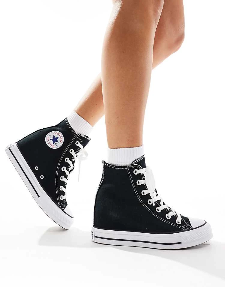 Converse Chuck Taylor All Star Wedge Trainers In Black For Women 3 Converse Chuck Taylor All Star Wedge Trainers In Black For Women