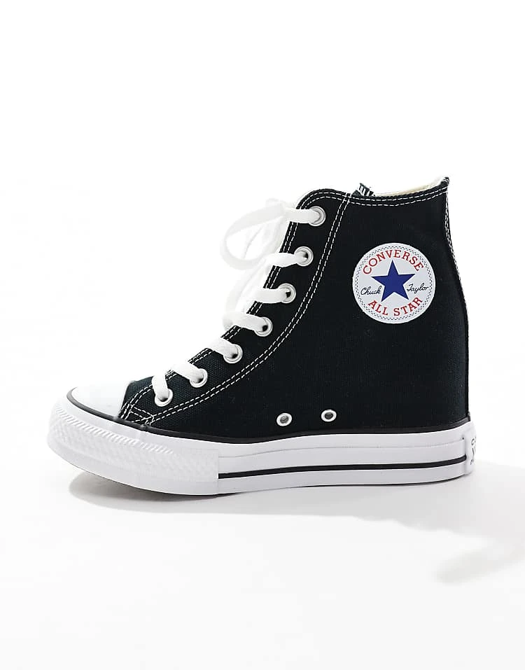 Converse Chuck Taylor All Star Wedge Trainers In Black For Women 4 Converse Chuck Taylor All Star Wedge Trainers In Black For Women - Image 2