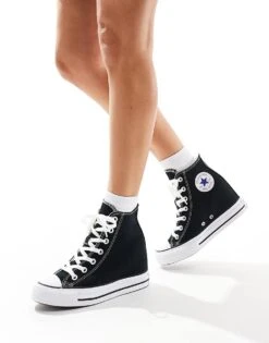 Converse Chuck Taylor All Star Wedge Trainers In Black For Women 11 Converse Chuck Taylor All Star Wedge Trainers In Black For Women -Converse Shop 206826672 4