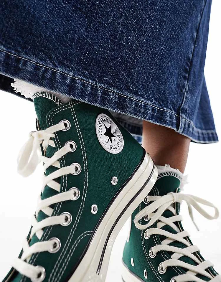 Converse Chuck 70 Hi Trainers In Dark Green For Unisex 7 Converse Chuck 70 Hi Trainers In Dark Green For Unisex - Image 5