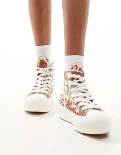 Converse Chuck Taylor All Star Hi Lift Trainers In Animal Print For Unisex Multi -Converse Shop 206938868 3