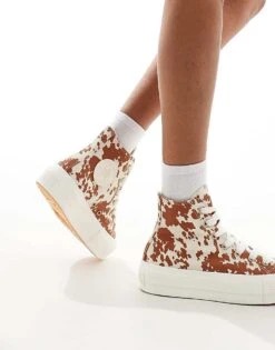 Converse Chuck Taylor All Star Hi Lift Trainers In Animal Print For Unisex Multi -Converse Shop 206938868 4