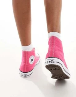 Converse Chuck Taylor All Star Hi Trainers In Fuchsia For Women Pink -Converse Shop 206974780 5