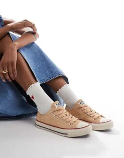 Converse Chuck Taylor All Star Ox Trainers In Beige For Women 11 Converse Chuck Taylor All Star Ox Trainers In Beige For Women -Converse Shop 207333888 4