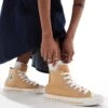 Converse Chuck Taylor All Star Hi Trainers In Light Brown For Women -Converse Shop 207333911 1 brown