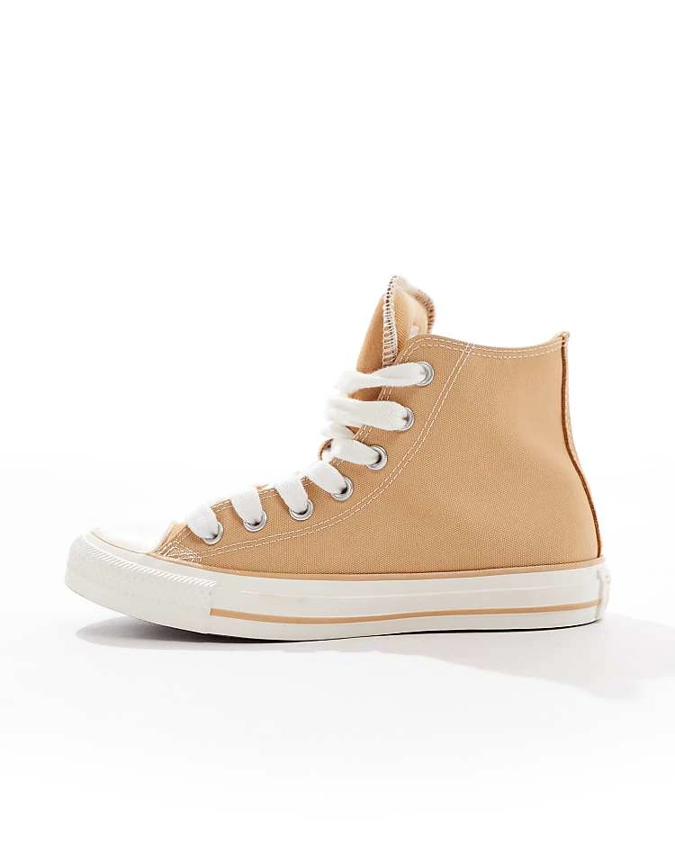 Converse Chuck Taylor All Star Hi Trainers In Light Brown For Women 4 Converse Chuck Taylor All Star Hi Trainers In Light Brown For Women - Image 2