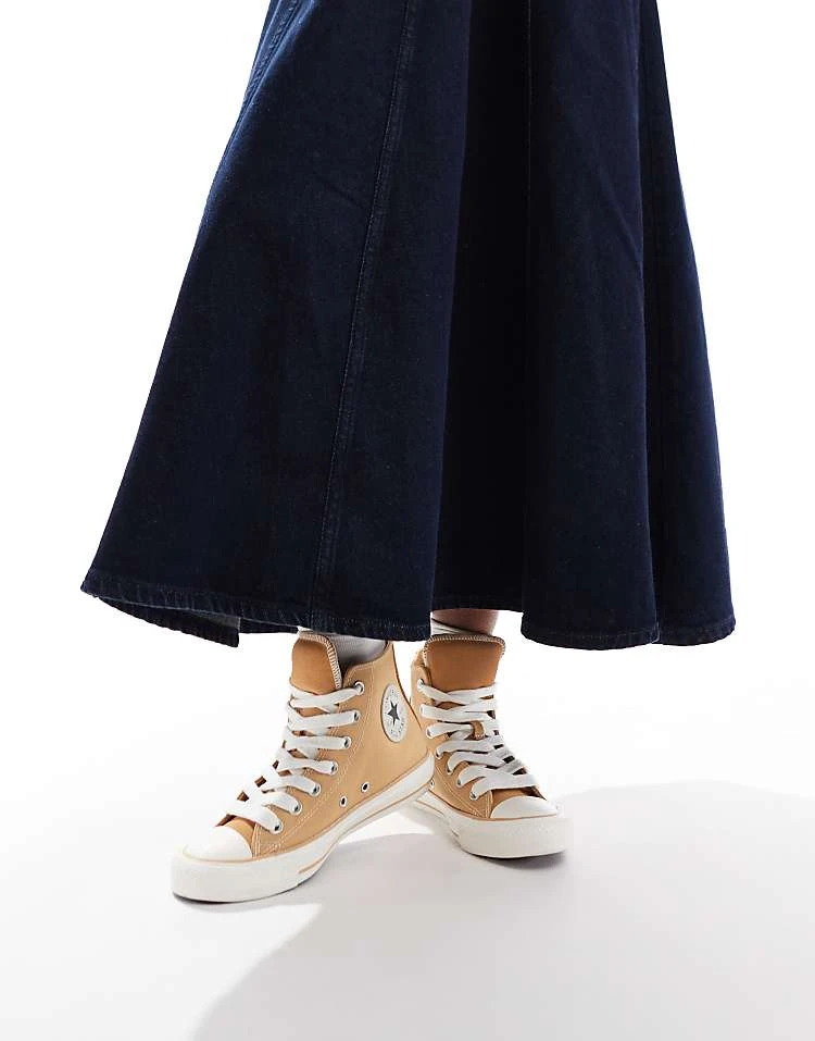 Converse Chuck Taylor All Star Hi Trainers In Light Brown For Women 6 Converse Chuck Taylor All Star Hi Trainers In Light Brown For Women - Image 4