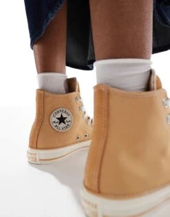 Converse Chuck Taylor All Star Hi Trainers In Light Brown For Women 12 Converse Chuck Taylor All Star Hi Trainers In Light Brown For Women -Converse Shop 207333911 5