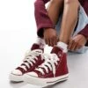 Converse Chuck Taylor All Star Hi Trainers In Burgundy For Women 1 Converse Chuck Taylor All Star Hi Trainers In Burgundy For Women -Converse Shop 207333933 1 burgundy
