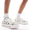 Converse Chuck Taylor All Star Ox Lift Trainers In White Polka Dot For Women 2 Converse Chuck Taylor All Star Ox Lift Trainers In White Polka Dot For Women -Converse Shop 207333959 1 white
