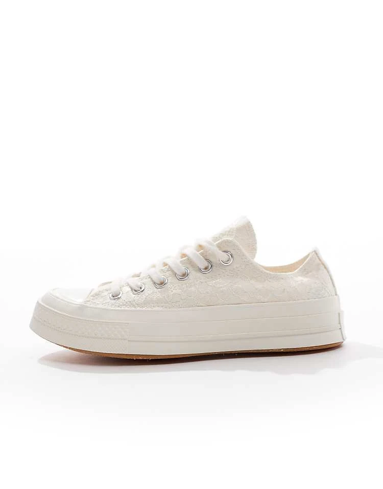 Converse Chuck 70 Ox Trainers In White Lace For Women 4 Converse Chuck 70 Ox Trainers In White Lace For Women - Image 2