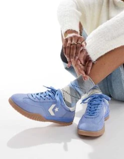Converse Run Star Trainers In Blue For Women Mid Blue