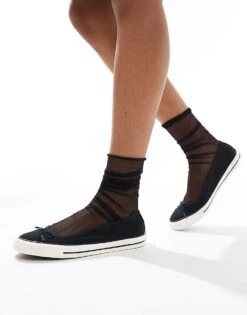 Converse Chuck Taylor All Star Ballet Flats In Black For Women -Converse Shop 207334228 1 black 1