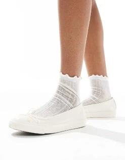 Converse Chuck Taylor All Star Ballet Flats In White For Women