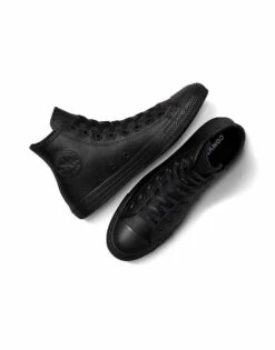 Converse Chuck Taylor All Star Hi Leather In Black Mono For Unisex -Converse Shop 207403011 3