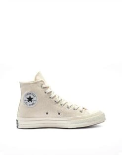 Converse Chuck 70 Hi Vintage Canvas In Natural For Unisex Natural/black/egret