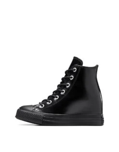 Converse Chuck Taylor All Star Wedge Platform Leather In Black For Women Black/black/black -Converse Shop 207713819 1 blackblackblack 1