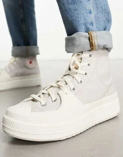 Converse CTAS Hi Construct In Grey And Red For Unisex 9 Converse CTAS Hi Construct In Grey And Red For Unisex -Converse Shop 207729144 3