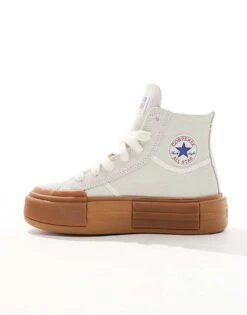 Converse Cruise Hi Trainers With Gum Sole In Cream For Women -Converse Shop 207765769 4