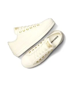 Converse Chuck Taylor All Star Lift Platform Golden Hits In Egret/gold For Women Egret/egret/gold -Converse Shop 208215641 5